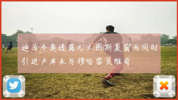 迪马济奥透露尤文图斯夏窗或同时引进卢库米与穆哈雷莫维奇